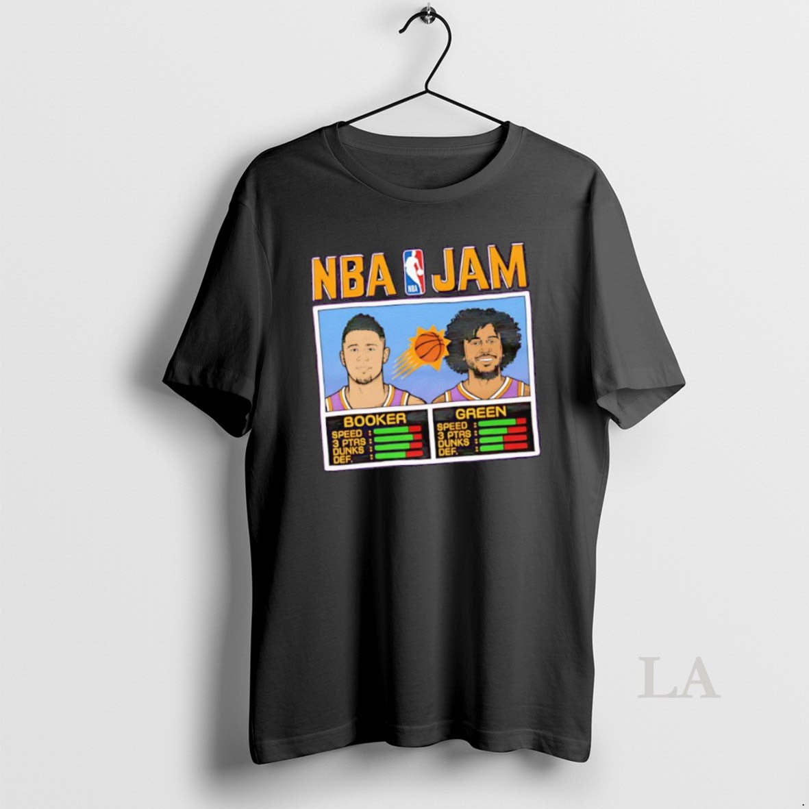 Original Nba Jam Devin Booker And Draymond Green Phoenix Sun Graphic