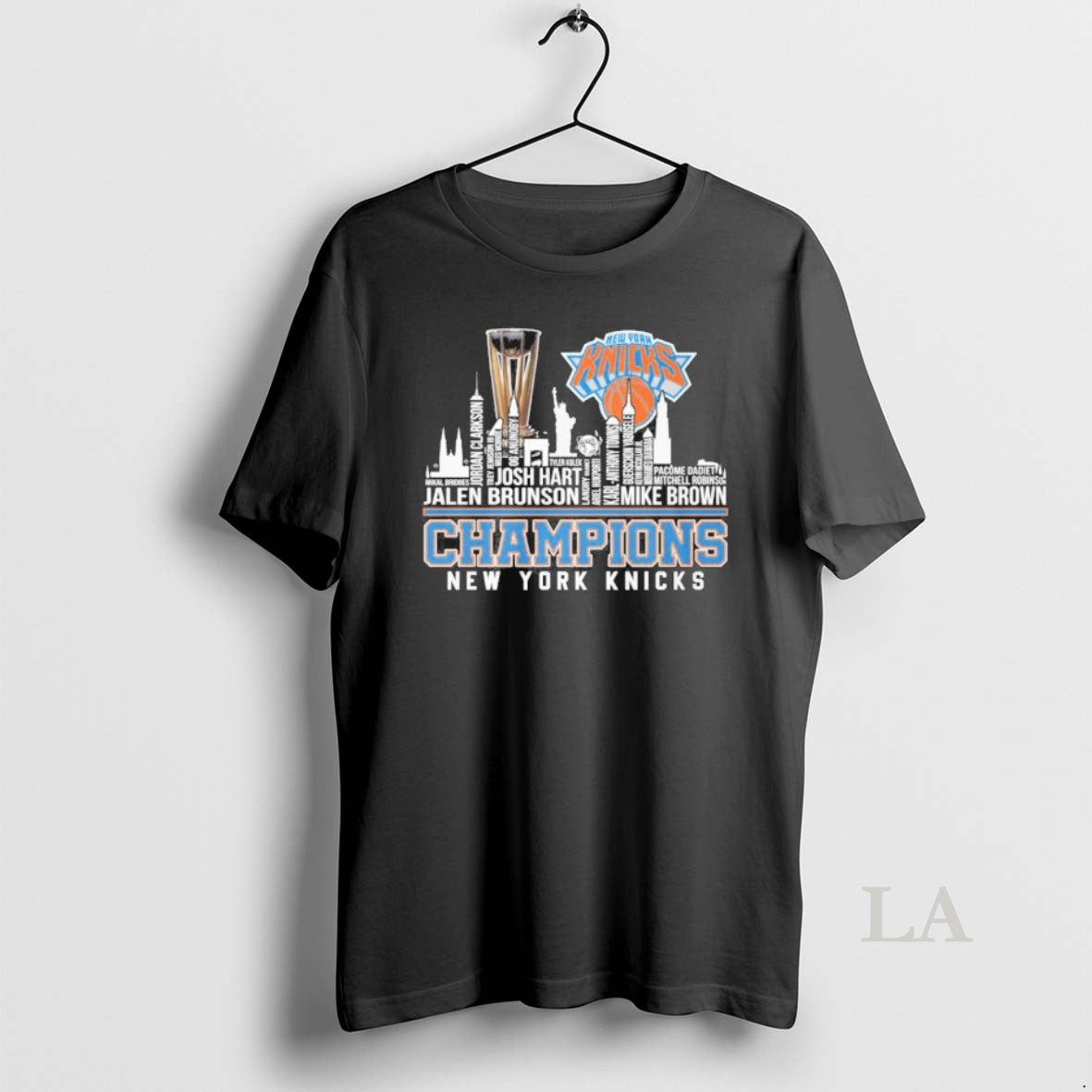 Original New York Knicks Skyline Player Name 2025 Nba Cup Champions