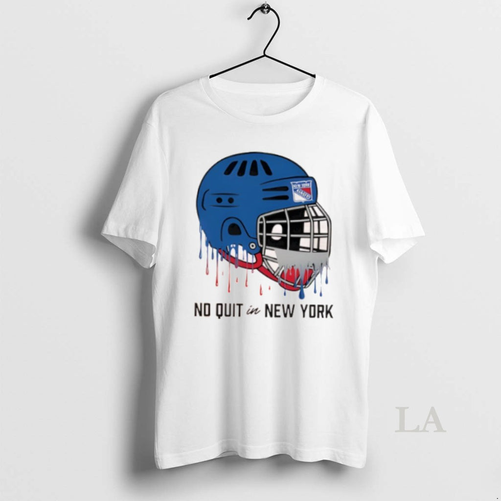 Original New York Rangers Chad Jake Drippy Helmet Graphic