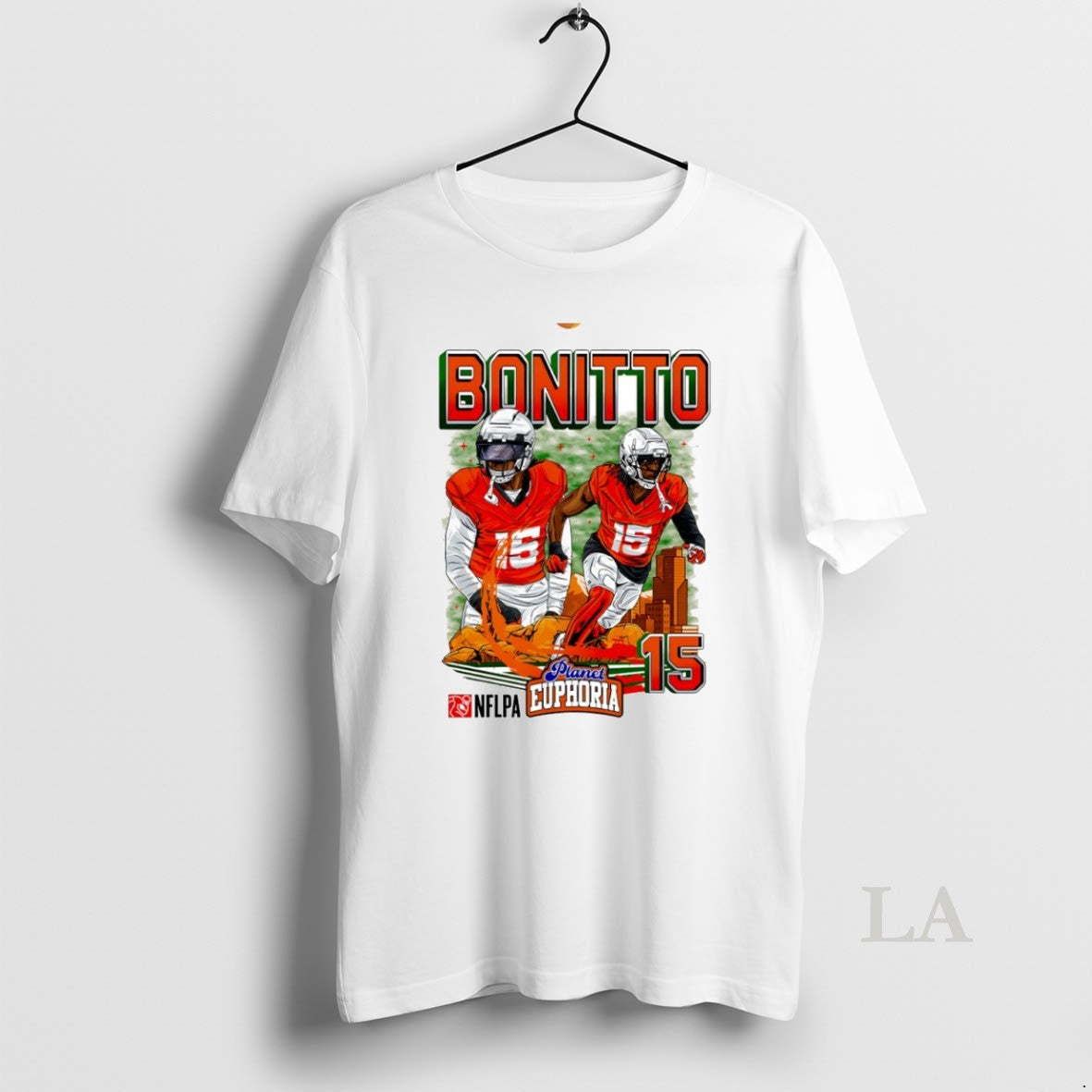 Original Nik Bonitto 15 Denver Broncos Football Comic Circle