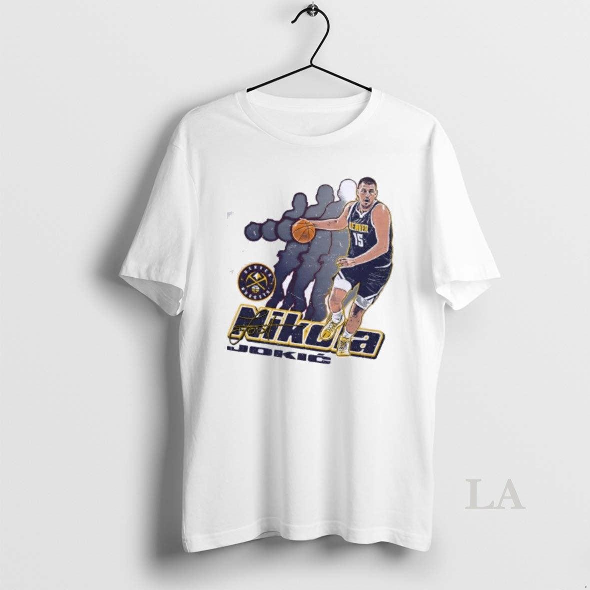 Original Nikola Jokic 15 Denver Nuggets Retro Signature