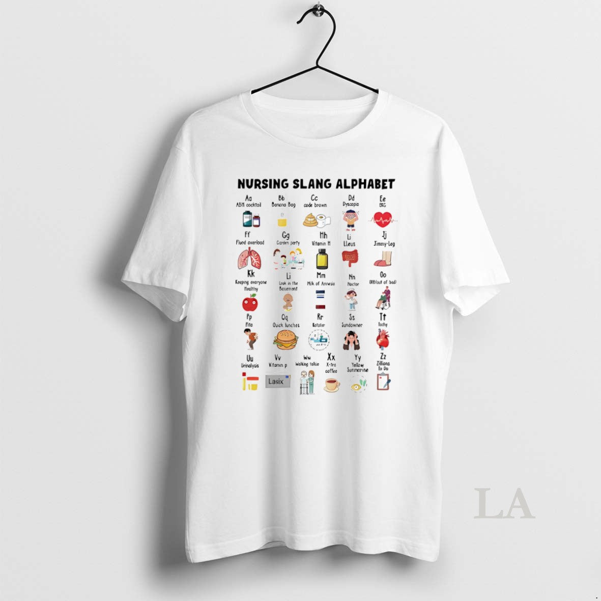 Original Nursing Slang Alphabet
