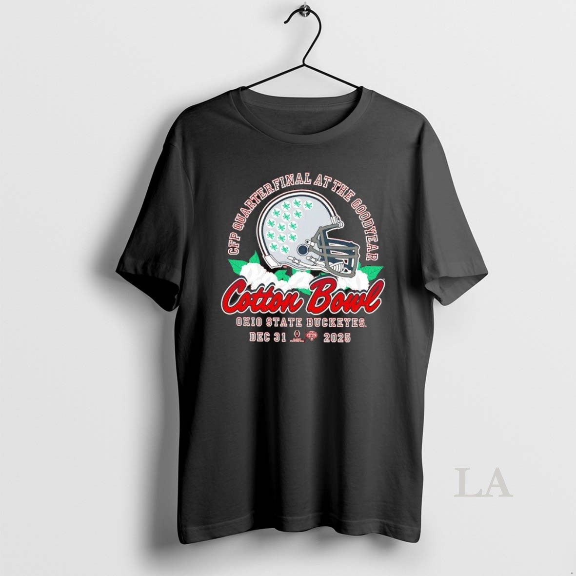 Original Ohio State Buckeyes 2026 Cfp Quarterfinal At The Goodyear Cotton Bowl Bound Helmet
