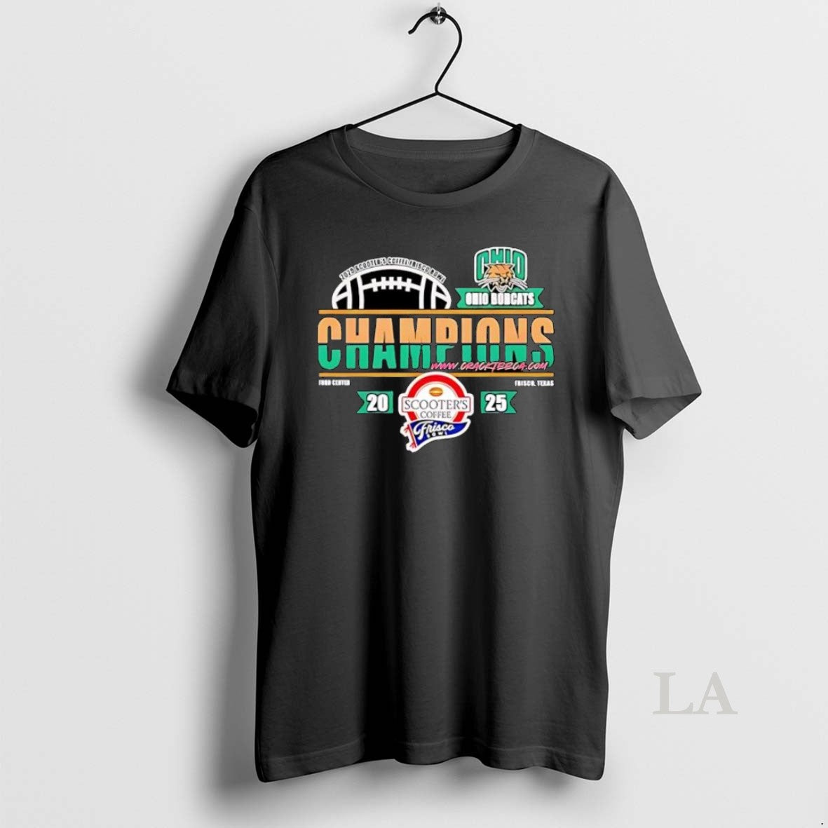 Original Ohio Bobcats 2025 Scooters Coffee Frisco Bowl Champions Classic