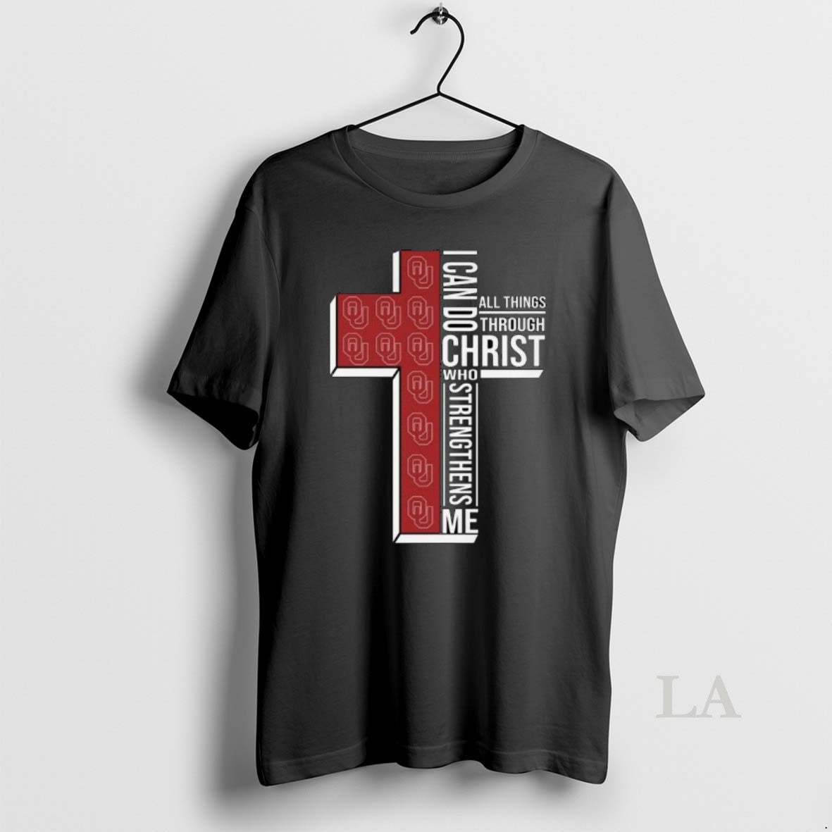 Original Oklahoma Sooners I Can Do All Things Through Christ Who Strengthens Me Cross