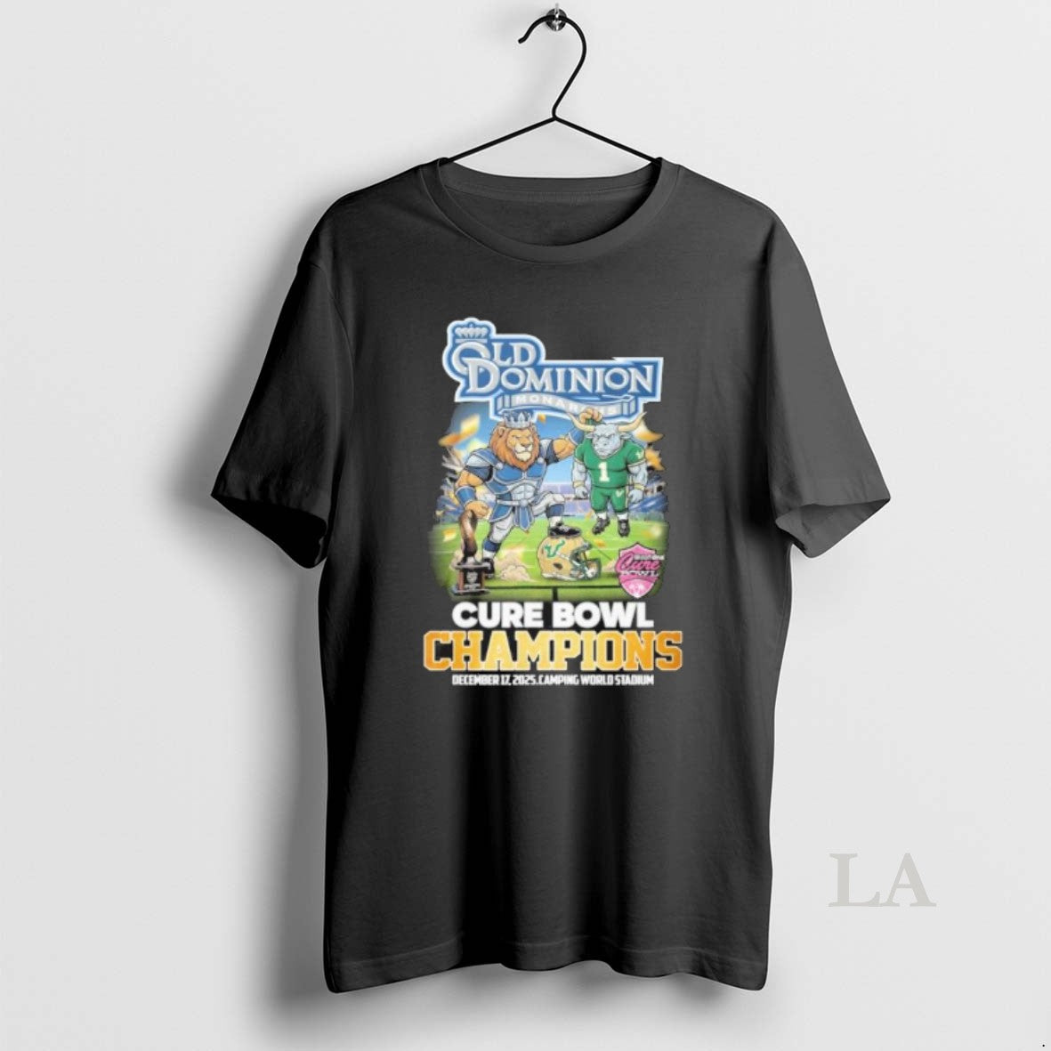Original Old Dominion Mascot 2025 Cure Bowl Champions