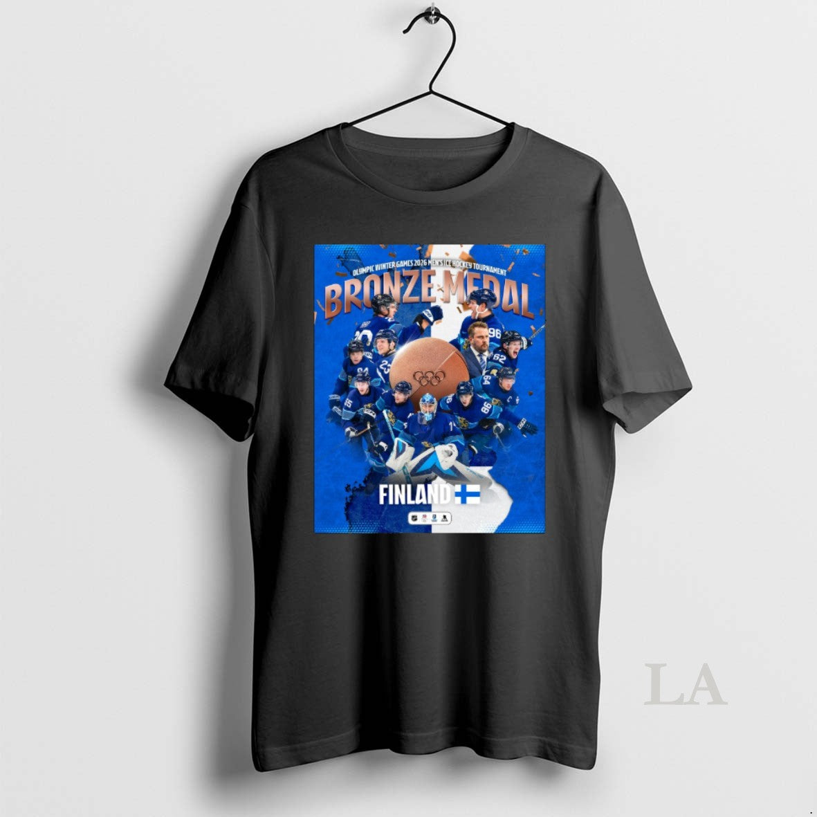Original Olympic Winter Games 2026 Mens Ice Hockey Tournament Bronze Medal For Finland