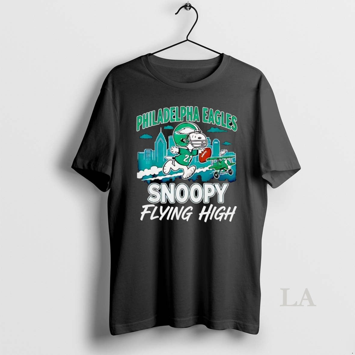 Original Philadelphia Eagles Snoopy Flying High Football Peanuts Fan