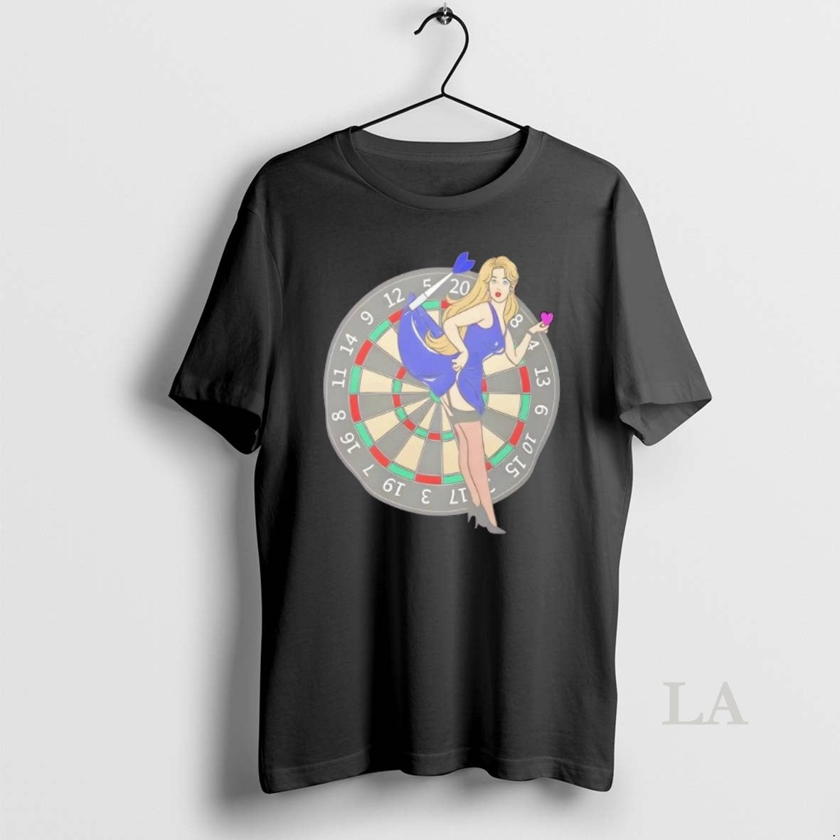 Original Pin Up Dartboard Cartoon Graphic