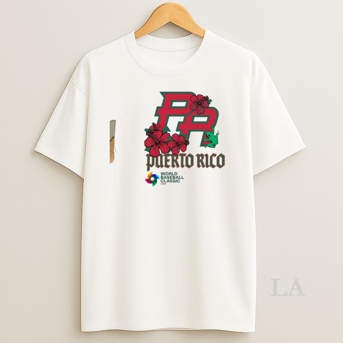 Original Puerto Rico World Baseball Classic 2026 Hibiscus Frog