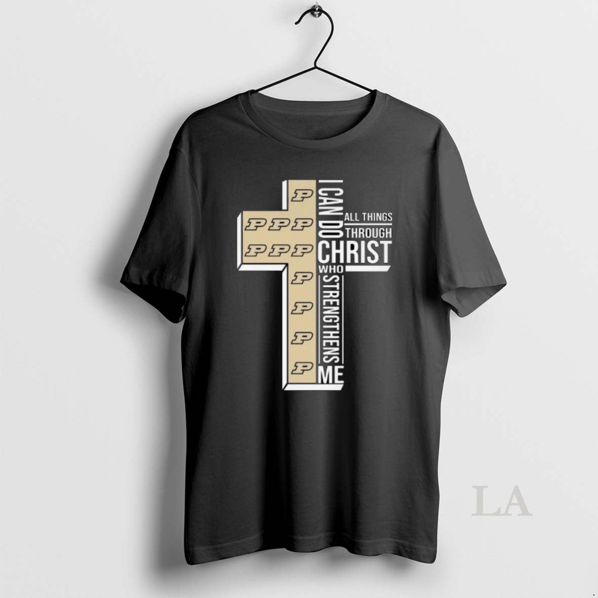 Original Purdue Boilermakers I Can Do All Things Through Christ Who Strengthens Me Cross