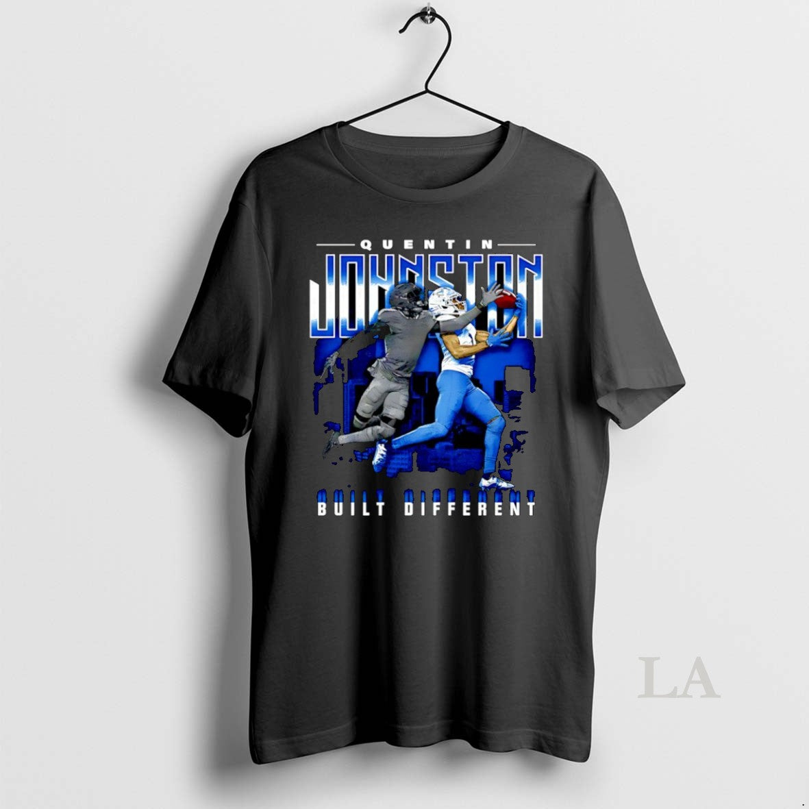 Original Quentin Johnston Los Angeles Chargers Built Different Skyline City