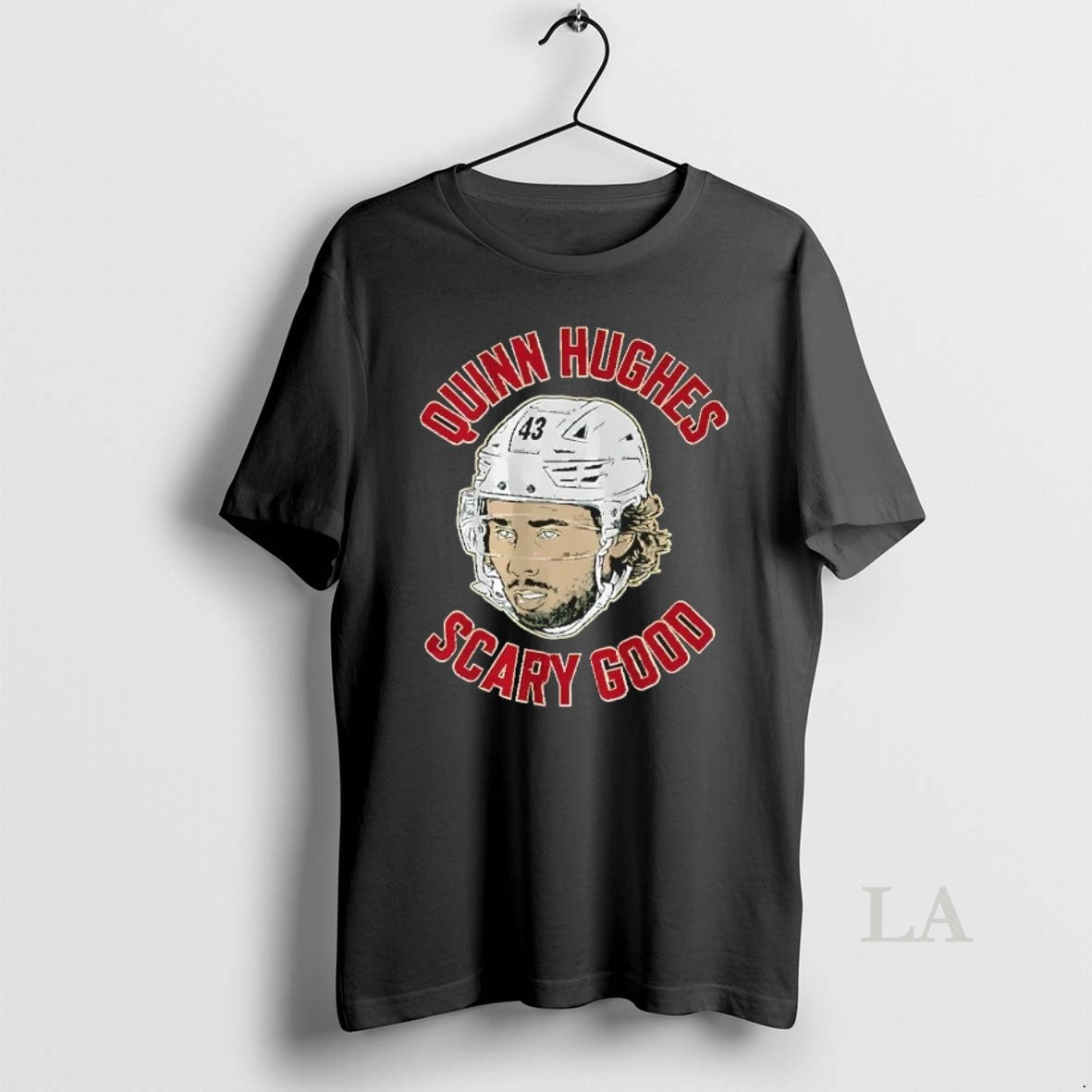 Original Quinn Hughes 43 Minnesota Wild Scary Good Ghost Eyes