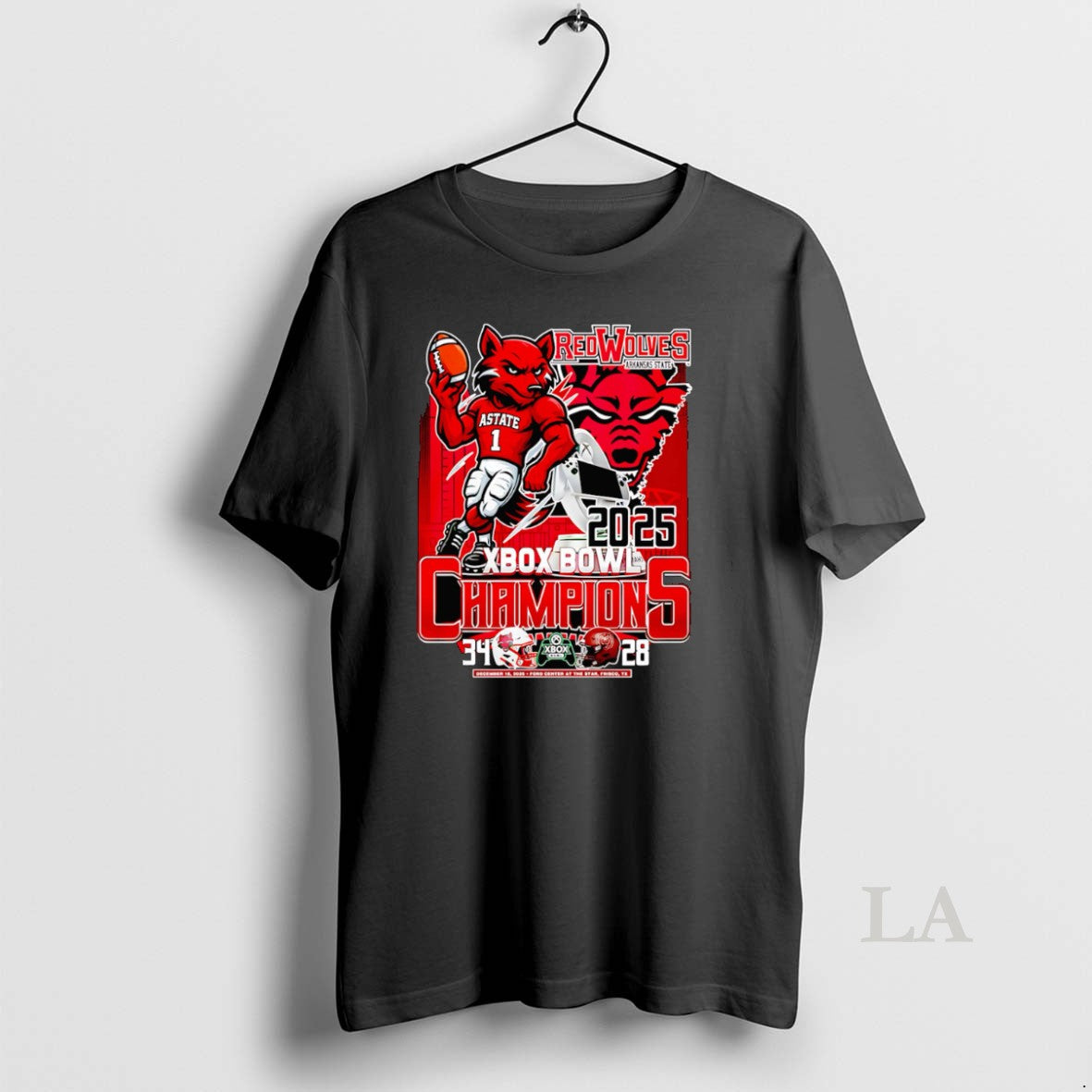 Original Red Wolves 2025 Xbox Bowl Champions Mascot