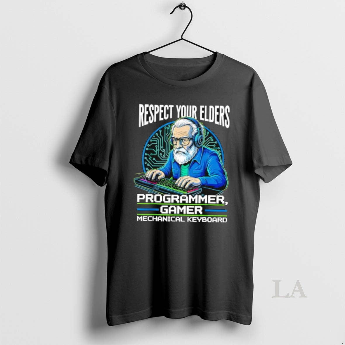 Original Respect Your Elders Programmer Gamer Mechanical Keyboard