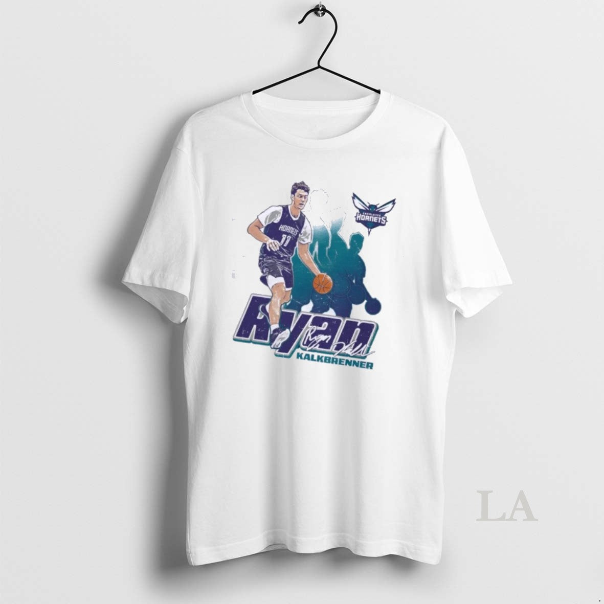 Original Ryan Kalkbrenner 11 Charlotte Hornets Retro Signature