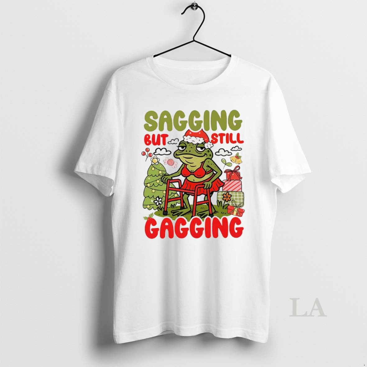 Original Sagging But Still Gagging Christmas Frog Meme