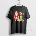 Original Santa Claus And The Grinch In The Style Of Beavis And Butt Head