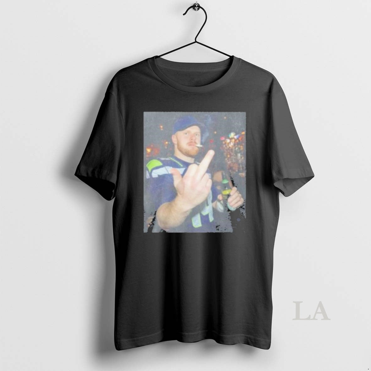 Original Seattle Seahawks Sam Darnold Flick Off Middle Finger
