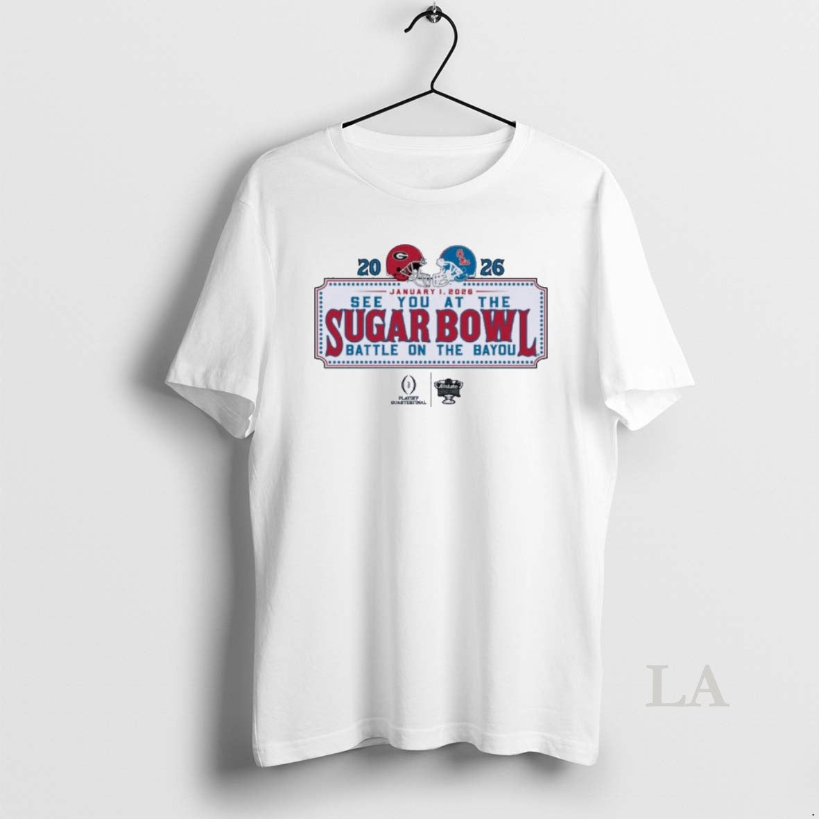 Original See You At The Sugar Bowl Dueling Helmet 2026 Georgia Vs Ole Miss