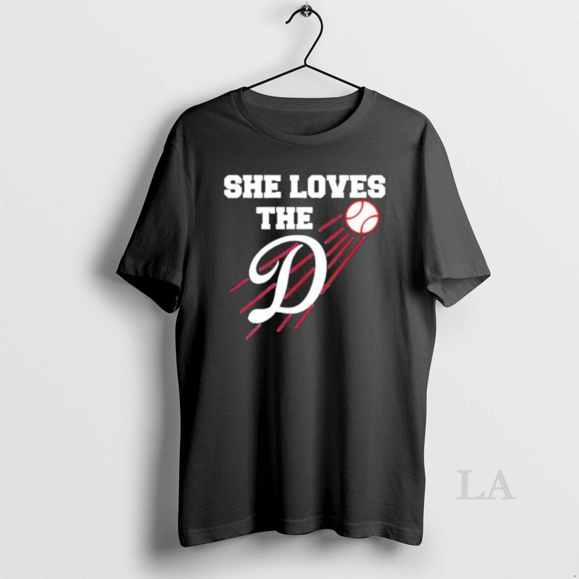 Original She Loves The D Style Los Angeles Dodgers Baseball Logo