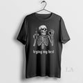 Original Skeleton Okey Trying His Best Meme