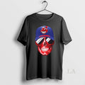 Original Skull Wearing A Cap Cleveland Indians And Smiling With Fans