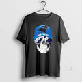 Original Skull Wearing A Cap And Smile Carolina Panthers Fans