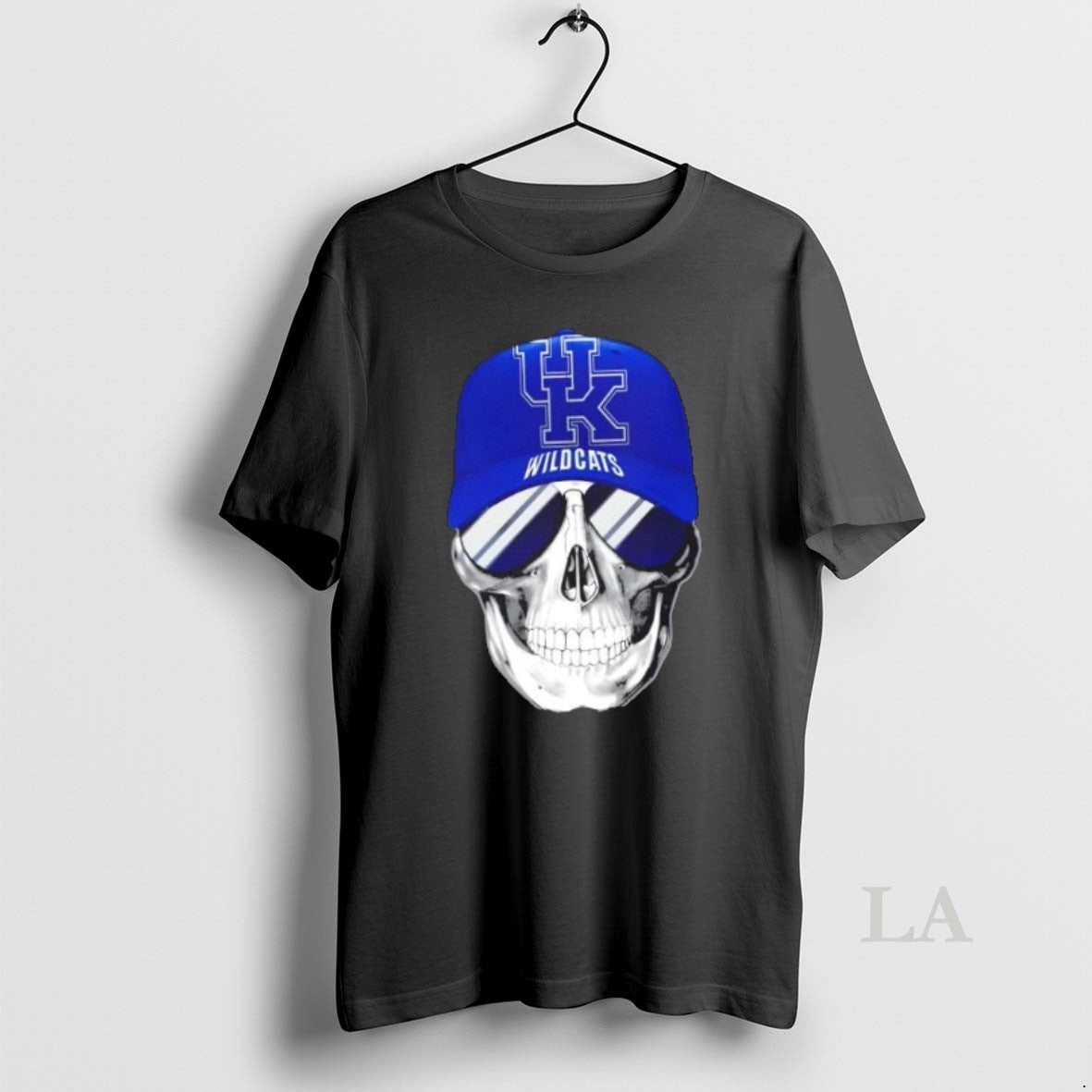 Original Skull Wearing A Cap And Smile Kentucky Wildcats Fans