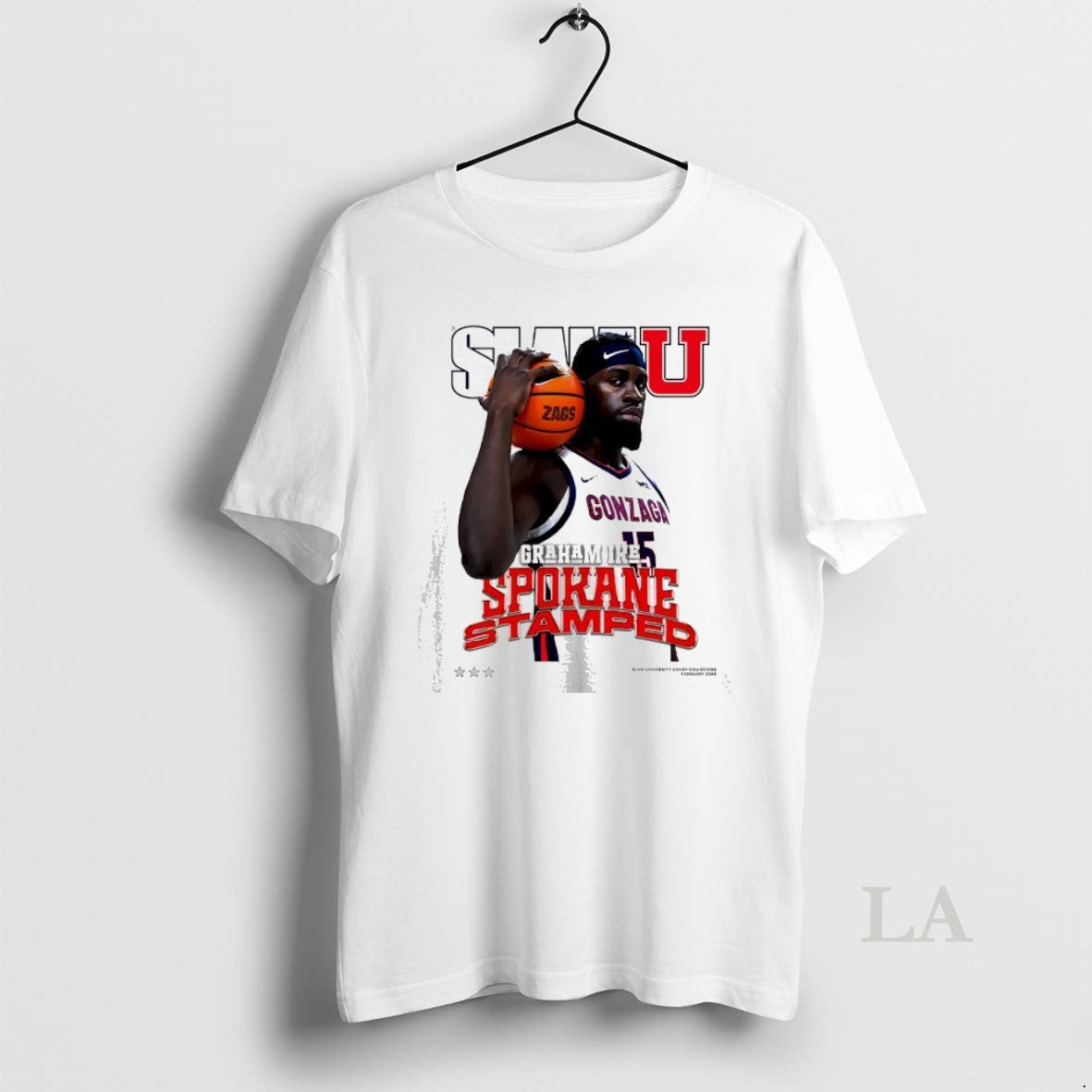 Original Slam Gonzaga Bulldogs Graham Ike Spokane Stamped