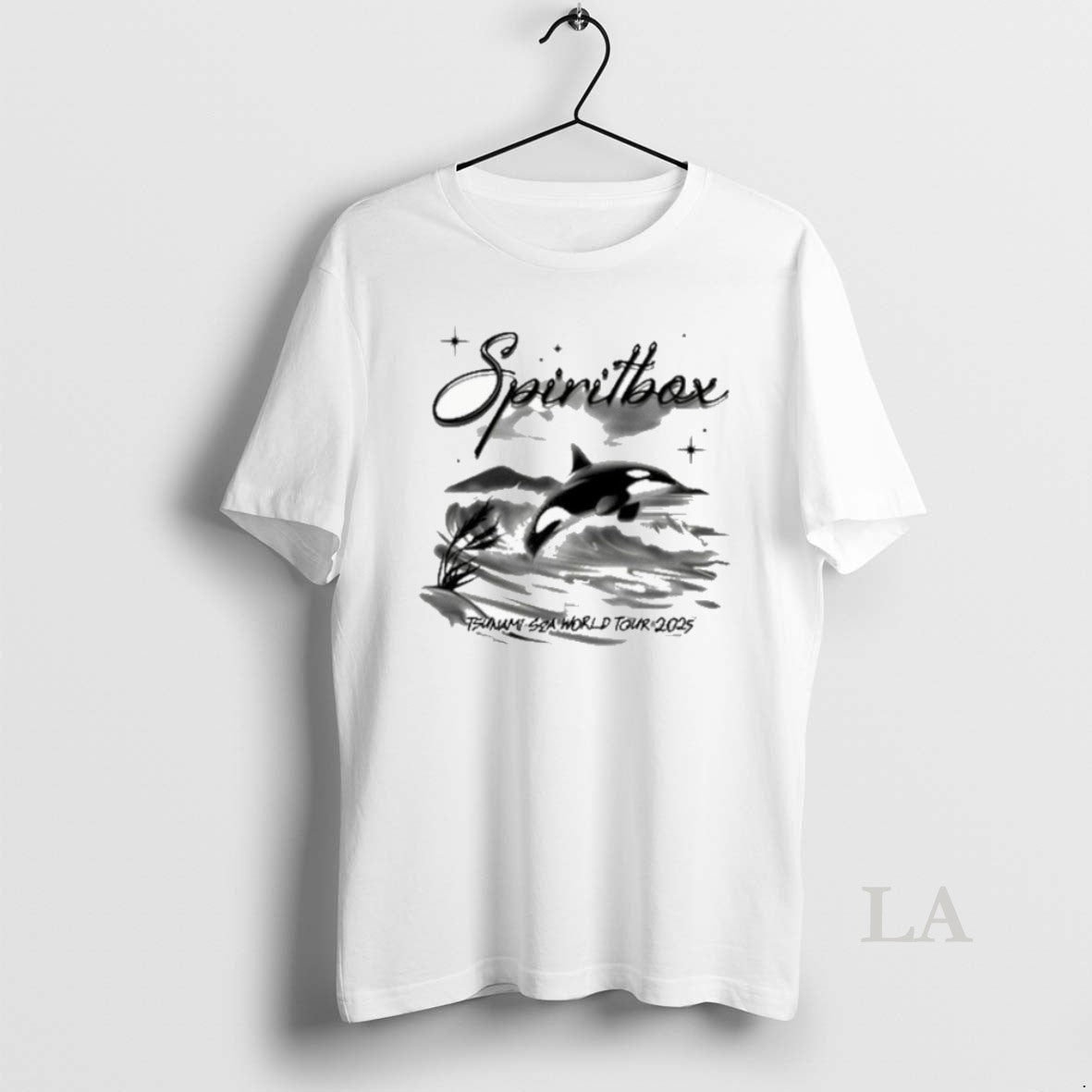 Original Spiritbox Tsunami Sea World Tour 2025 Airbrush Orca