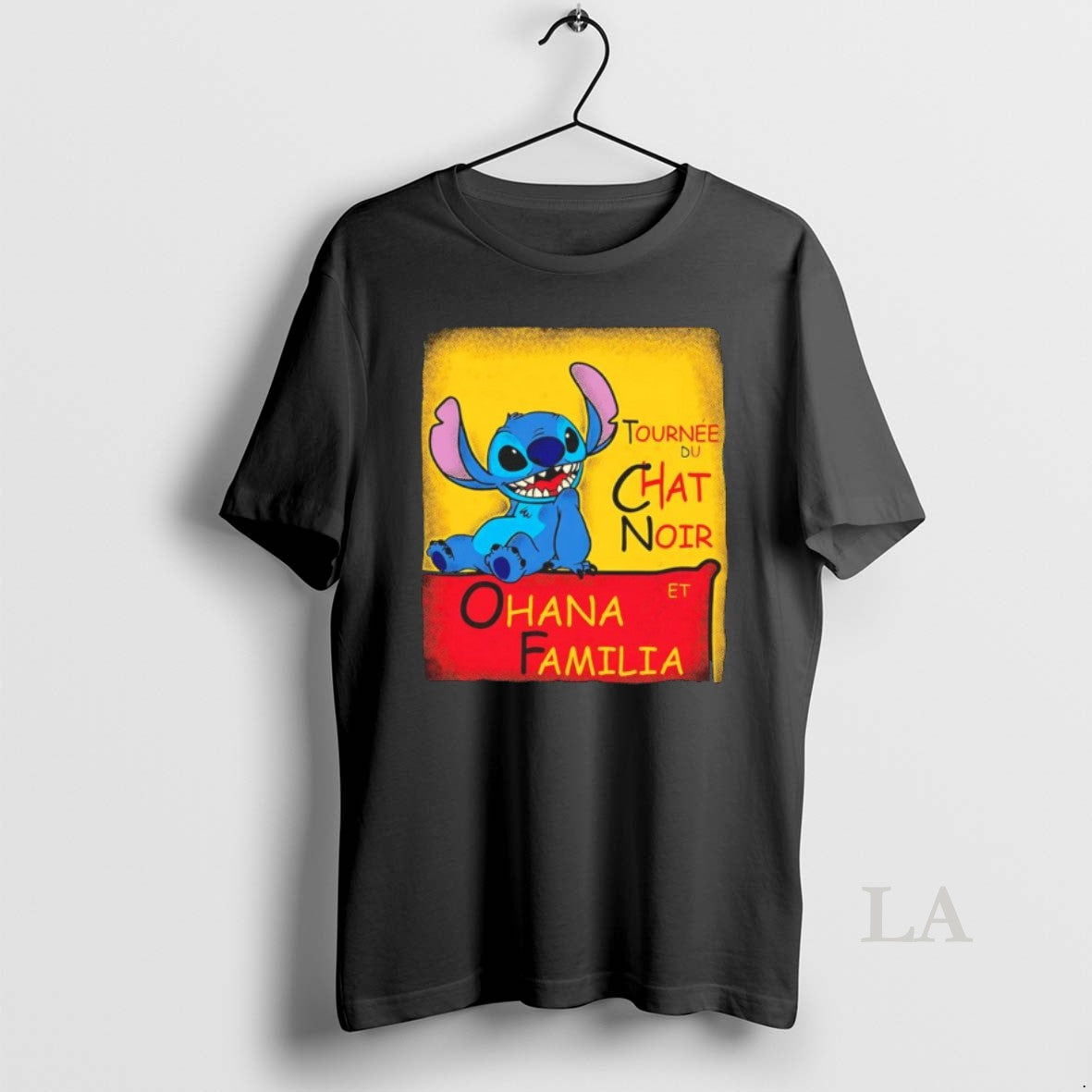Original Stitch Ohana Familia Tournee Du Chat Noir Disney Cartoon