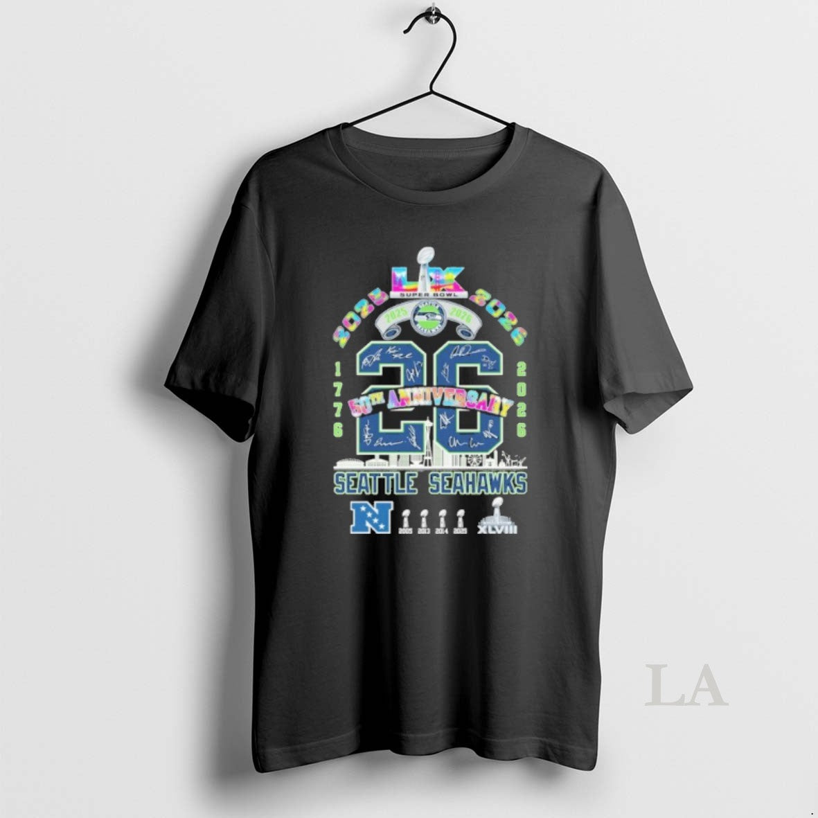 Original Super Bowl 26 Signature Seattle Seahawks City