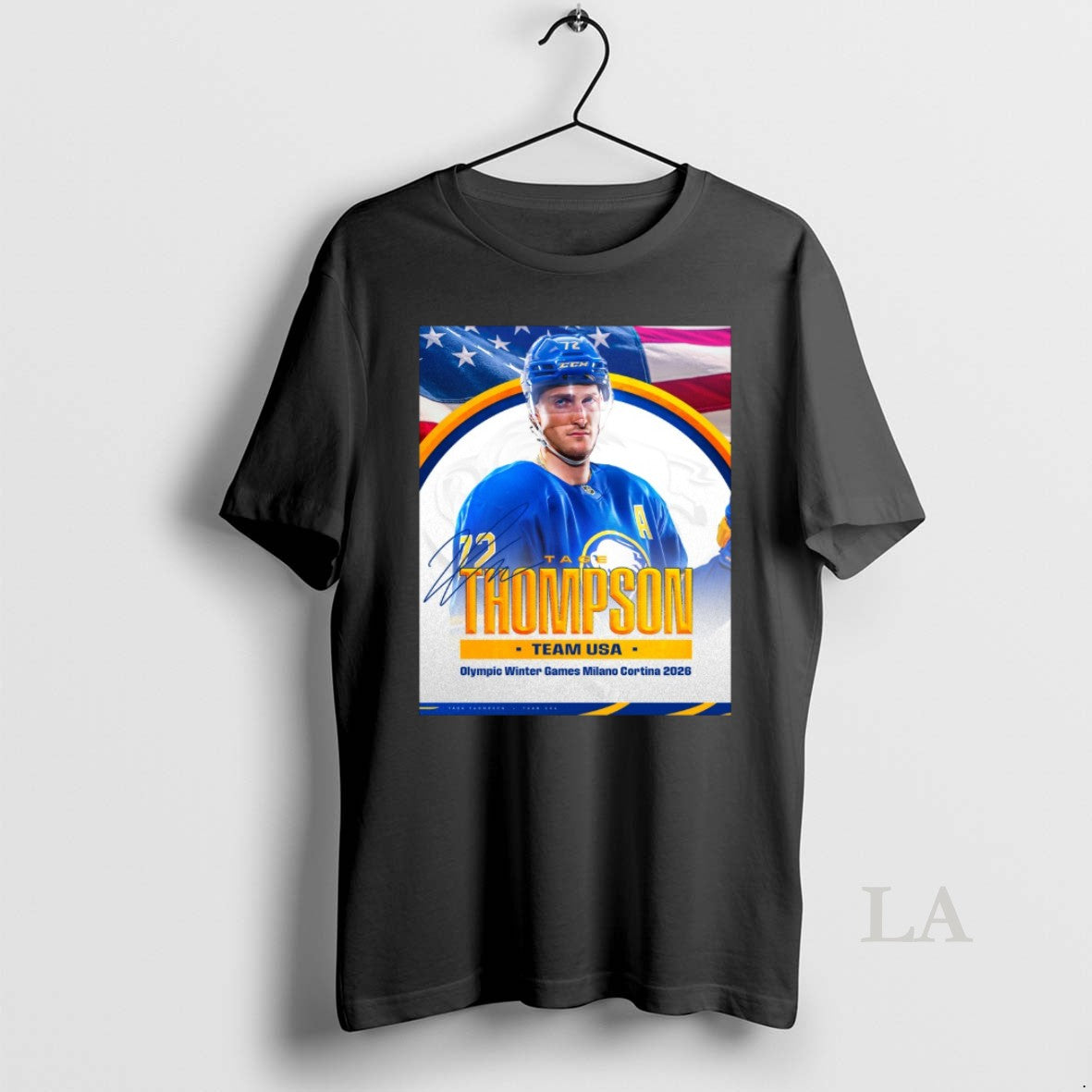 Original Tage Thompson Team Usa Olympic Winter Games Milano Cortina 2026 Signature