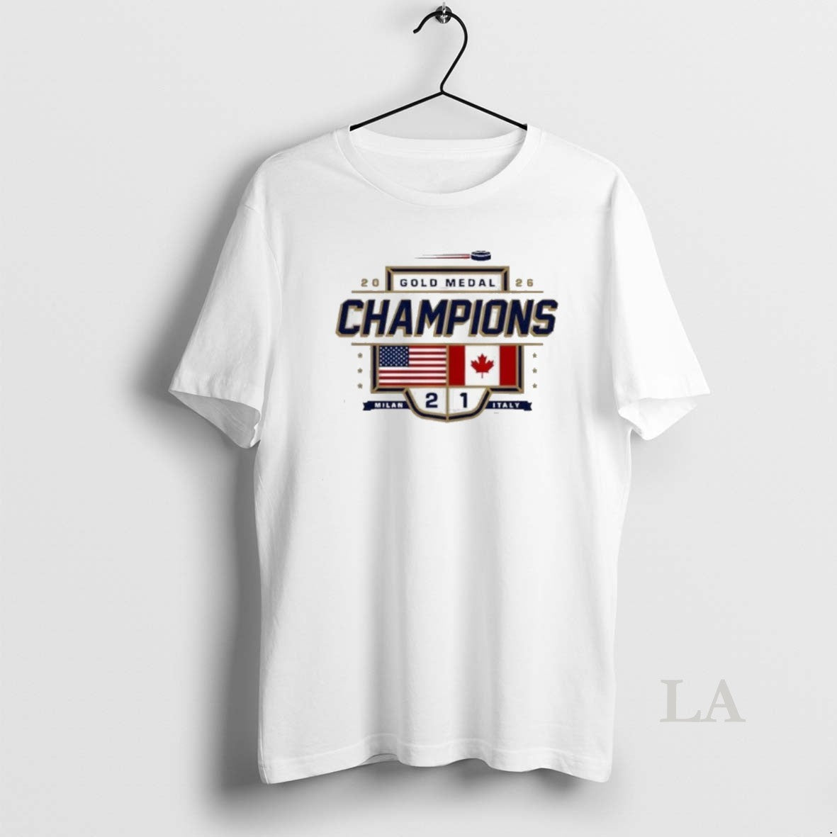 Original Team Usa Hockey Gold Medal Champion 2 1 Score