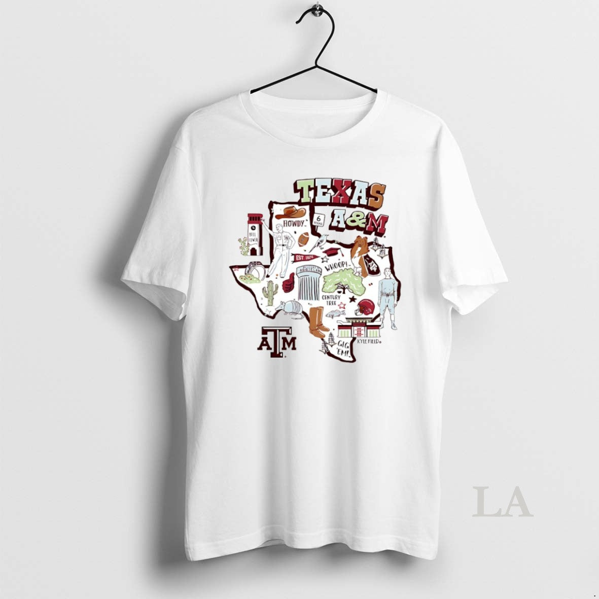 Original Texas A And M Aggies Football State Map Circle