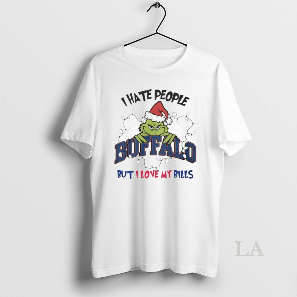 Original The Grinch I Hate People Buffalo But I Love My Bills