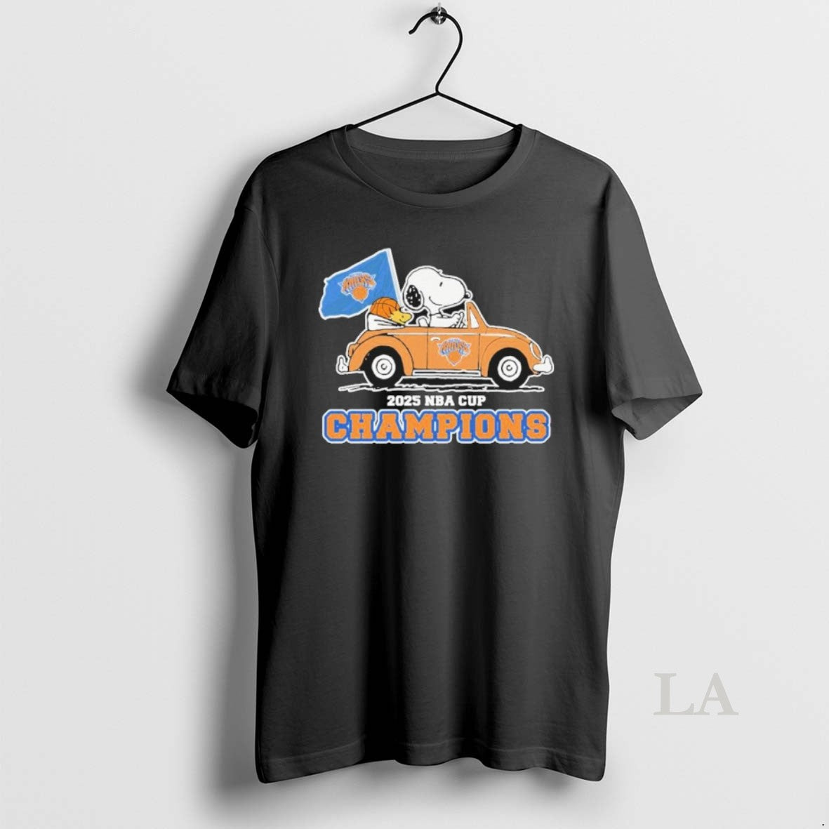 Original The Peanuts Driving Car X New York Knicks 2025 Nba Cup Champions