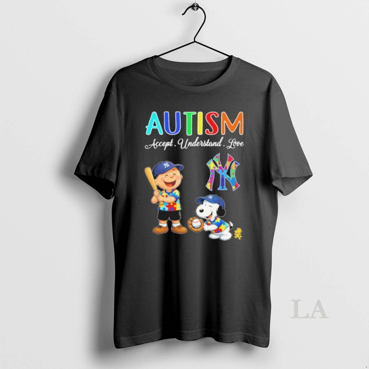 Original The Peanuts X New York Yankees Autism Accept Understand Love