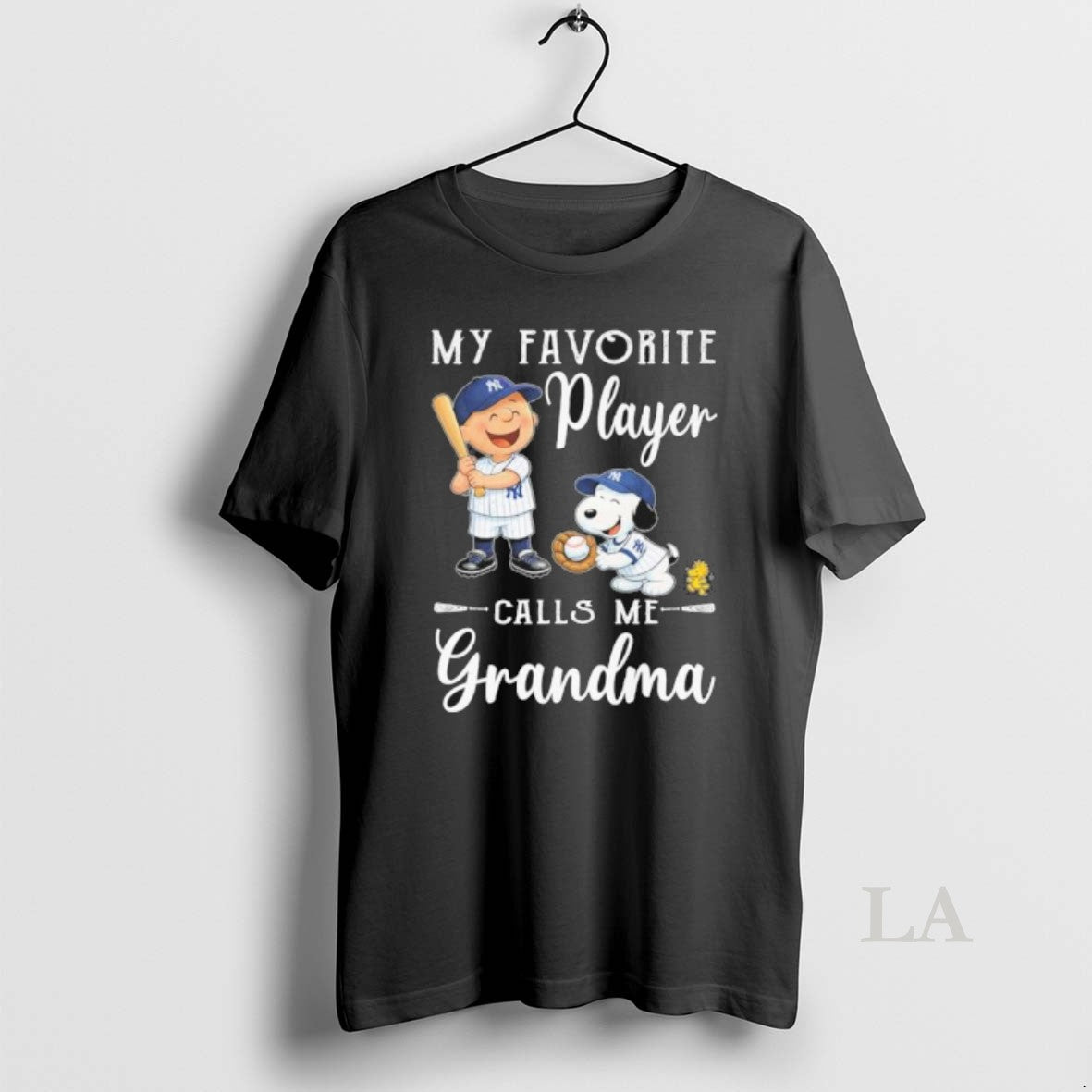 Original The Peanuts X New York Yankees My Favorite Player Calls Me Grandma