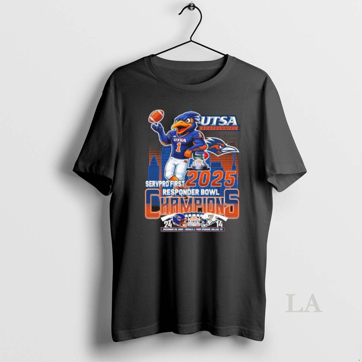Original Utsa Roadrunners Mascot 2025 Responder Bowl Champions