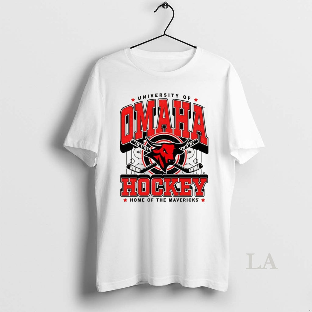 Original University Of Omaha Hockey Home Of The Mavericks Logo