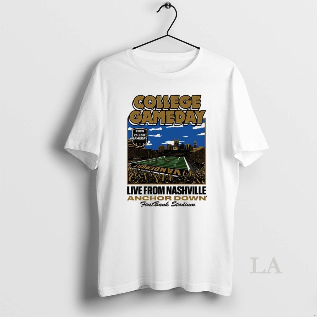 Original Vanderbilt Commodores Football College Gameday Live From Nashville Anchor Down Firstbank Stadium