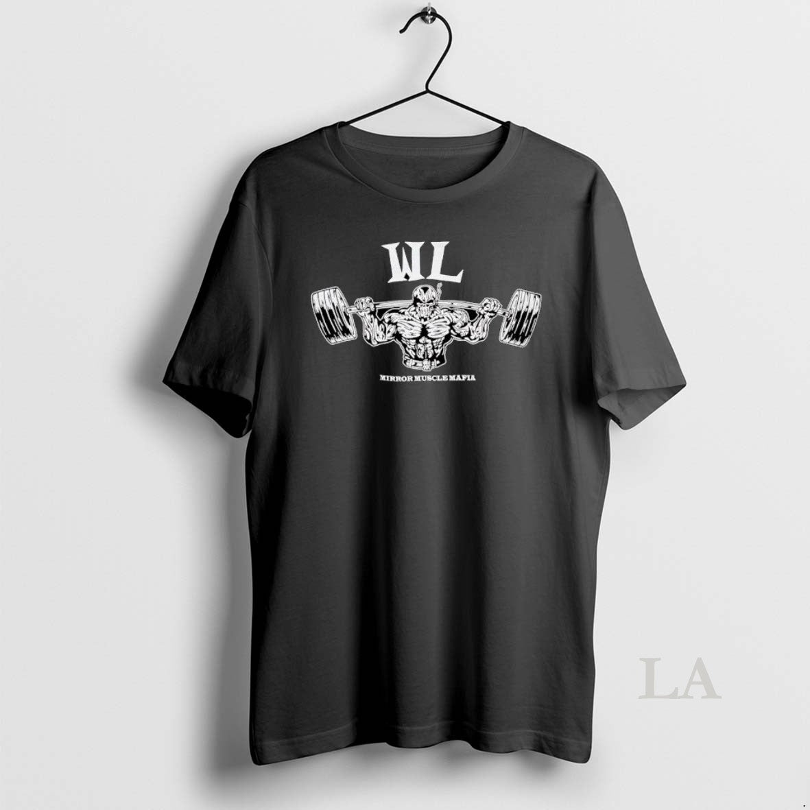 Original Wl Mirror Muscle Mafia Heavy Barbell Squat Graphic