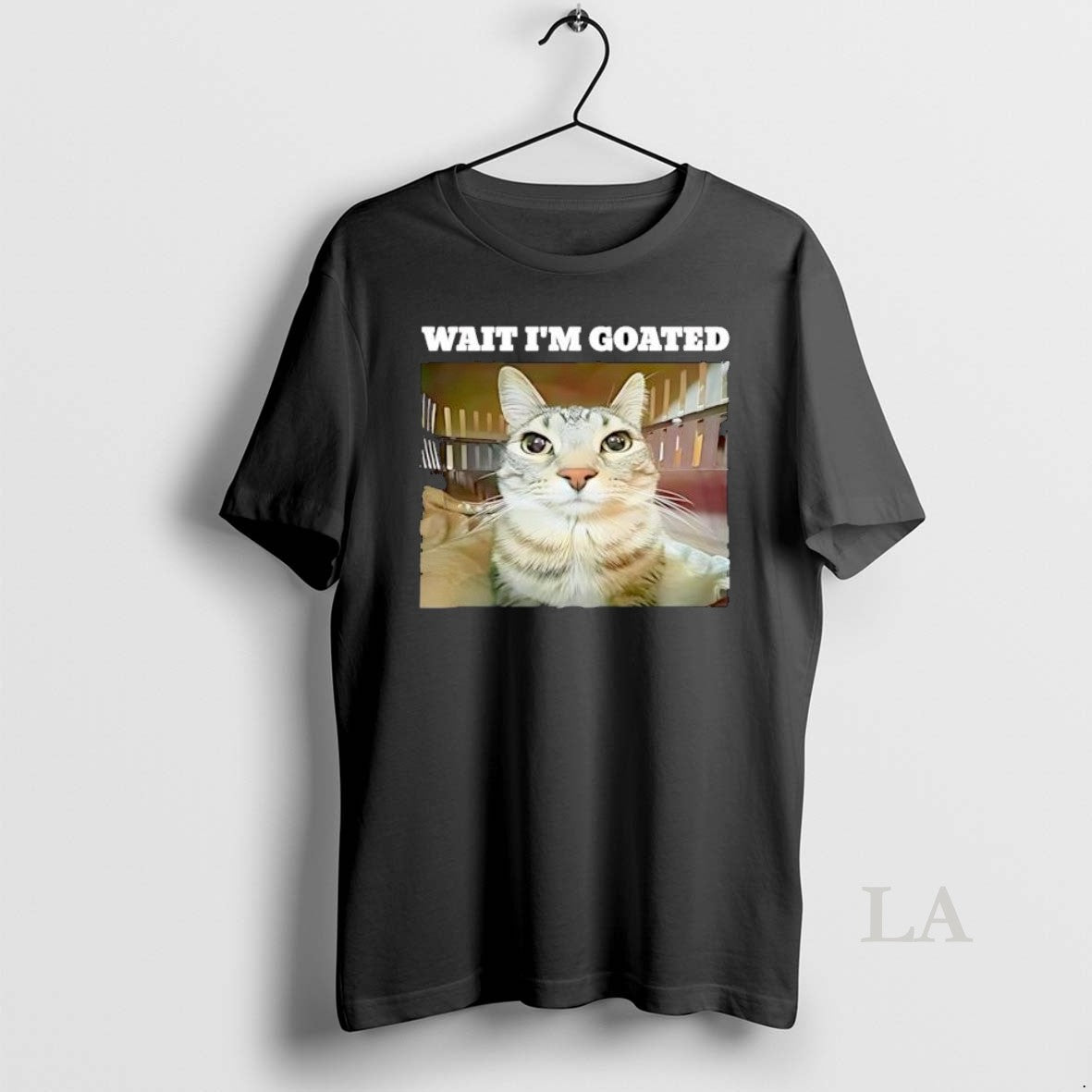 Original Wait Im Goated Funny Tabby Cat Expression