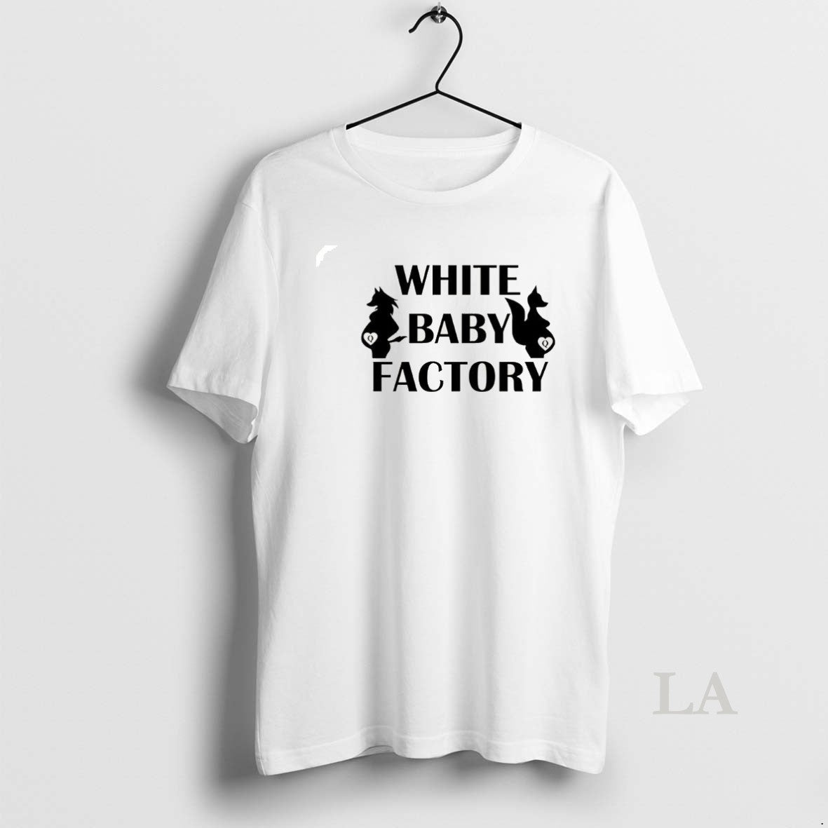 Original White Baby Factory Silhouette Of A Pregnant Animal