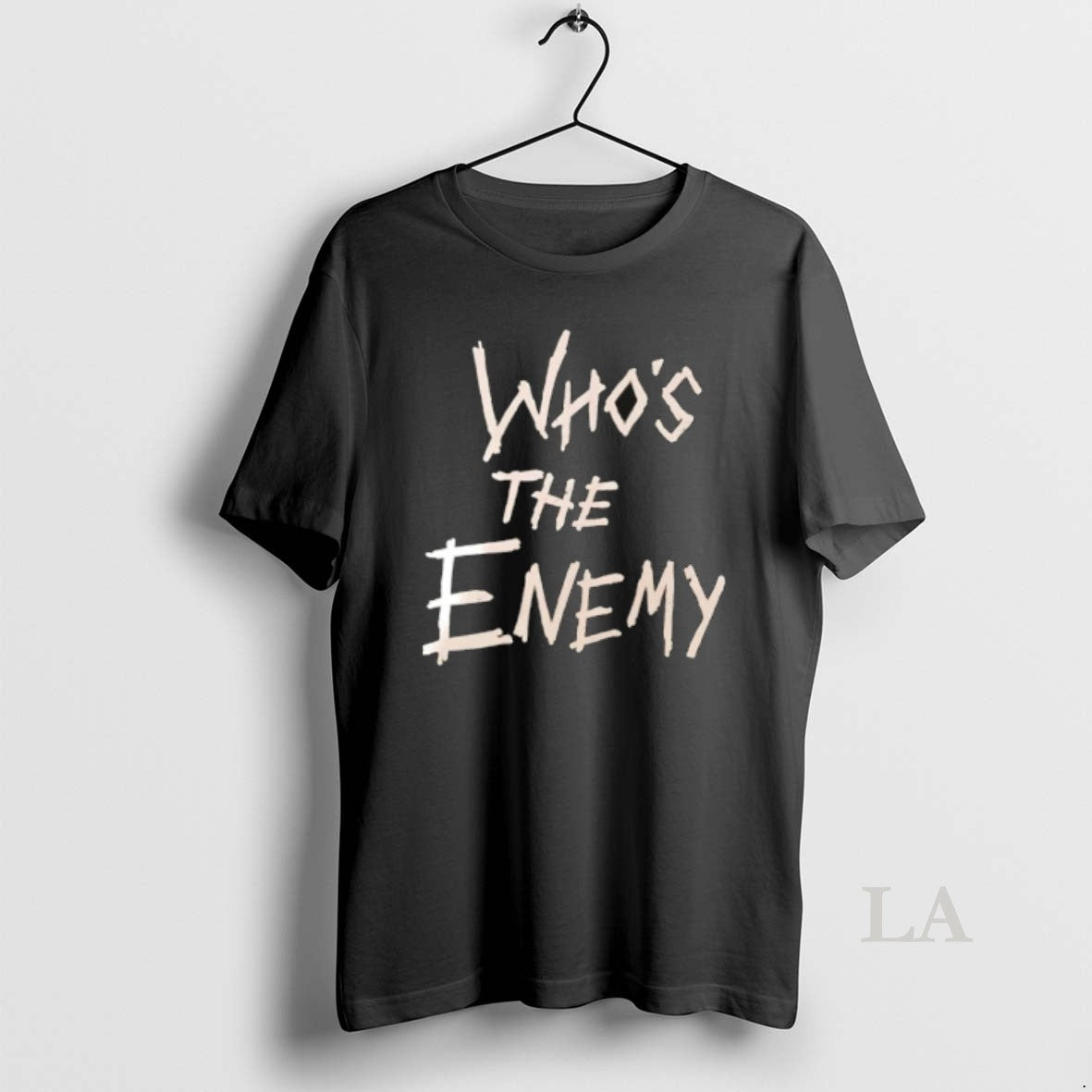 Original Whos The Enemy Distressed Horror Movie Style Font