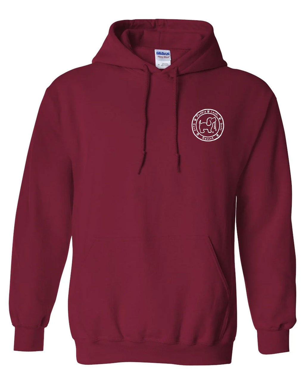 CARDINAL PATTERN PUP, ADULT HOODIE