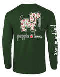 CHRISTMAS BOWS PUP, ADULT LS