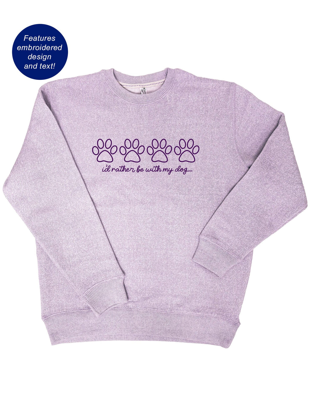 I'D RATHER BE WITH MY DOG, NANTUCKET CREWNECK